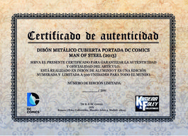 DC Comics Steel Covers Dibn metlico Man Of Steel 2013 17 x 26 cm