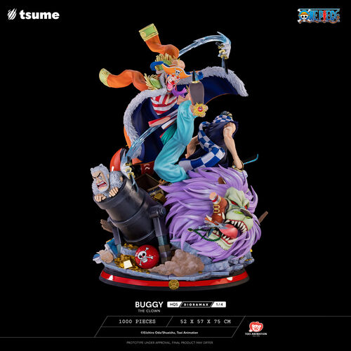 TSUME One Piece Buggy the Clown HQS DIORAMAX 75CM