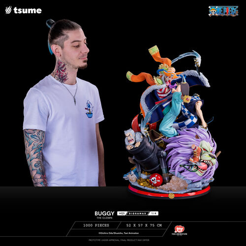 TSUME One Piece Buggy the Clown HQS DIORAMAX 75CM