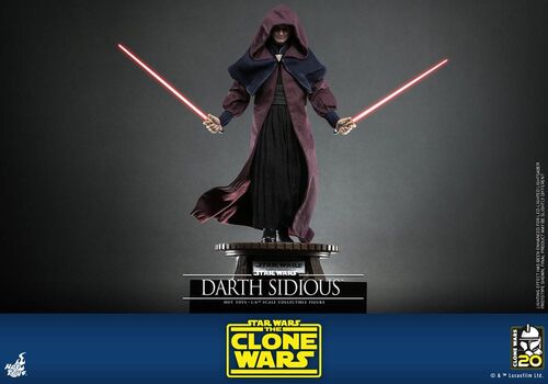 Star Wars: The Clone Wars Figura 1/6 Darth Sidious 29 cm