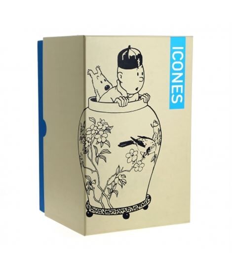 Tintin Figura de coleccin Los Iconos resina jarrn chino 23cm
