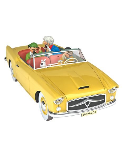 Tintin coche escala 1/24 - Bordure Cabrio  "El asunto de Tornasol" N24