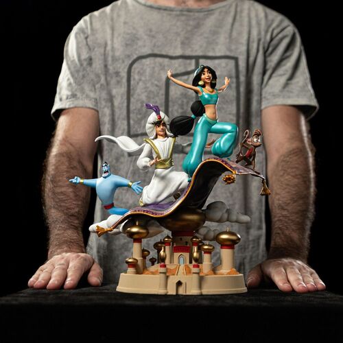 Disney Estatua 1/10 Deluxe Art Scale Aladdin and Yasmine 30 cm