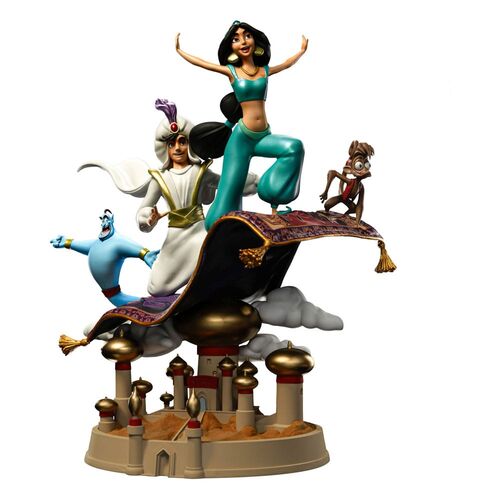 Disney Estatua 1/10 Deluxe Art Scale Aladdin and Yasmine 30 cm