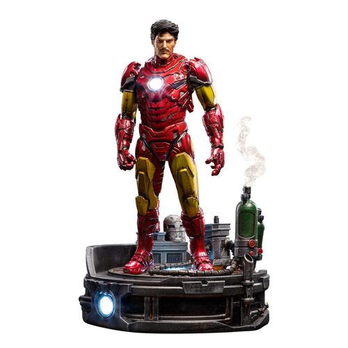 Marvel Estatua 1/10 Deluxe Art Scale Iron Man Unleashed 23 cm