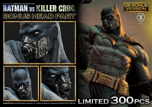 Batman Estatua Ultimate Premium Masterline Series Batman Versus Killer Croc Deluxe Bonus Version 71 cm