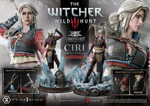 Witcher 3 Wild Hunt Estatua 1/4 Cirilla Fiona Elen Riannon Alternative Outfit Deluxe Bonus Version 55 cm