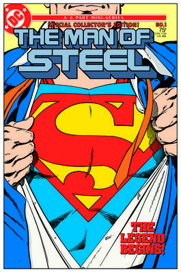 DC Comics Steel Covers Dibón metálico DC Superman Comics MOS Vol. 1 #1 1986 17 x 26 cm