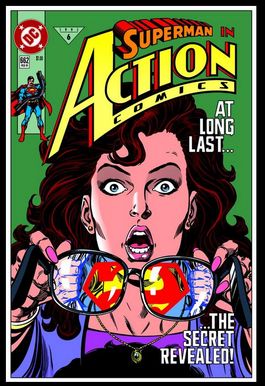 DC Comics Steel Covers Dibón metálico Action Comics Vol. 1 #662 1991 17 x 26 cm