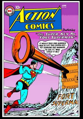 DC Comics Steel Covers Dibón metálico Action Comics Vol. 1 #241 1958 17 x 26 cm