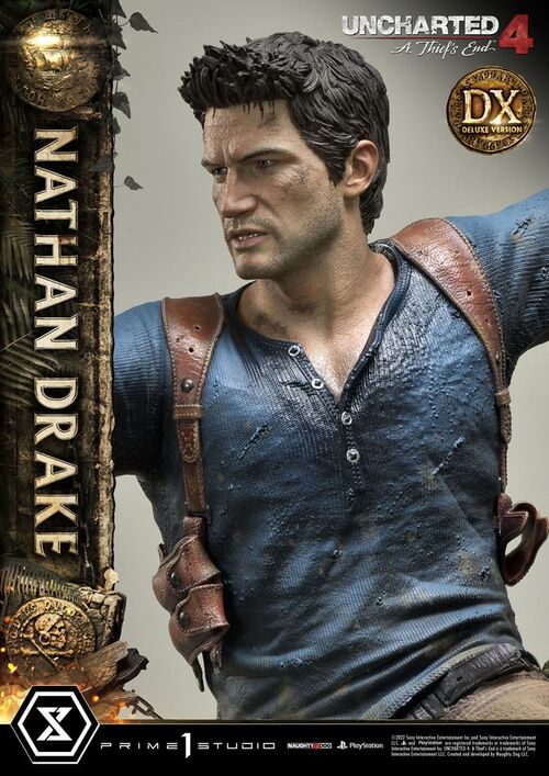 Uncharted 4: A Thief's End Estatua Ultimate Premium Masterline 1/4 Nathan Drake Deluxe Bonus Version 69 cm