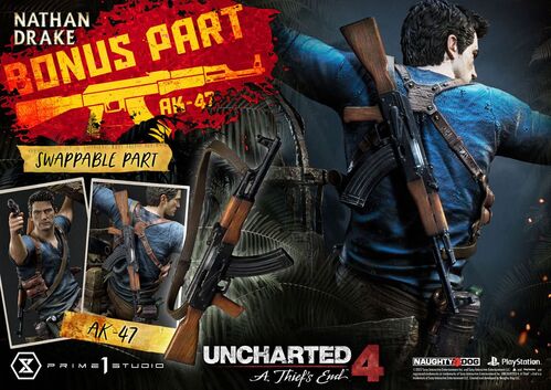 Uncharted 4: A Thief's End Estatua Ultimate Premium Masterline 1/4 Nathan Drake Deluxe Bonus Version 69 cm
