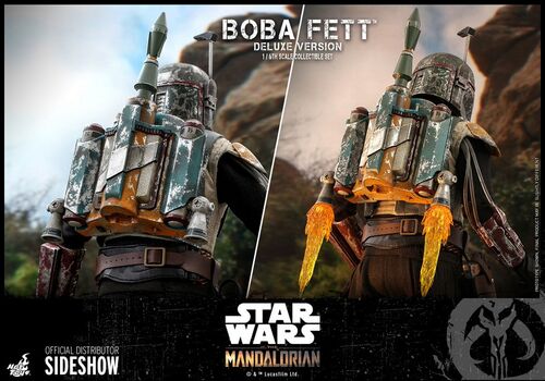 Star Wars The Mandalorian Pack de 2 Figuras 1/6 Boba Fett Deluxe 30 cm TMS034