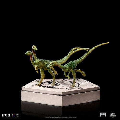 Jurassic World Icons Estatua Compsognathus 5 cm