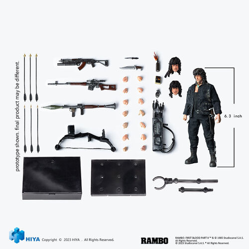 Rambo Figura 1/12 Exquisite Super Series First Blood III John Rambo 16 cm