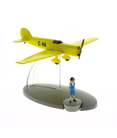 Figura de coleccin Tintin avon Nr. 46 el prototipo C-48 y Zette en el testamento de Seor Pump