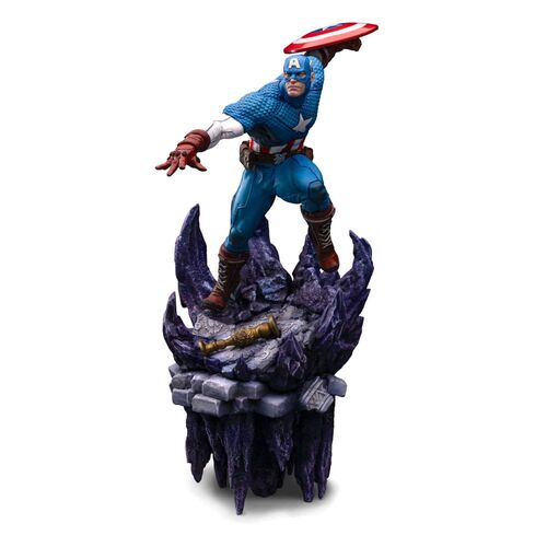 Marvel Estatua 1/10 Deluxe BDS Art Scale Captain America 34 cm