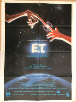 CARTEL DE CINE-E.T. EL EXTRATERRESTRE,1982-MEDIDAS:100 X 70 CM. 100%ORIGINAL