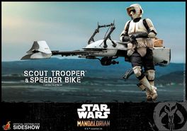 Star Wars The Mandalorian Figura 1/6 Scout Trooper & Speeder Bike 30 cm TMS017