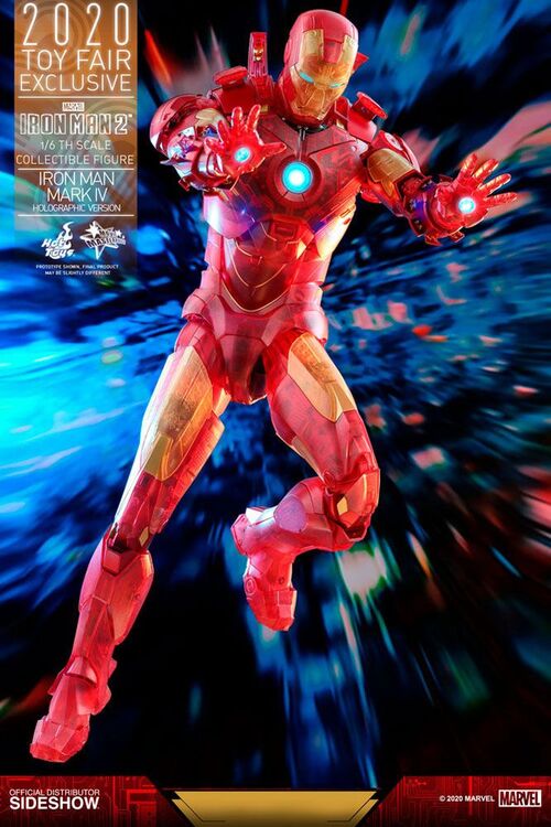 Iron Man 2 Figura MM 1/6 Iron Man Mark IV (Holographic Version) 2020 Toy Fair Exclusive 30 cm MMS568