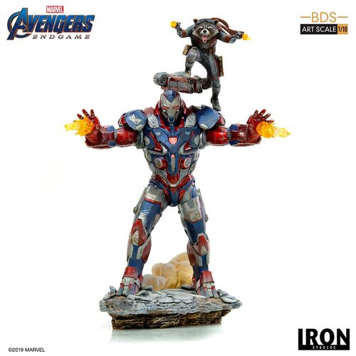 Marvel: Avengers Endgame - Iron Patriot and Rocket 1:10 Scale Statue