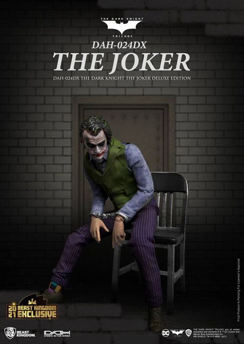Batman The Dark Knight Figura Dynamic 8ction Heroes 1/9 The Joker Deluxe Version 21 cm