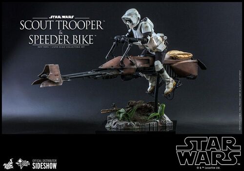 Star Wars Episode VI Figura 1/6 Scout Trooper & Speeder Bike 30 cm