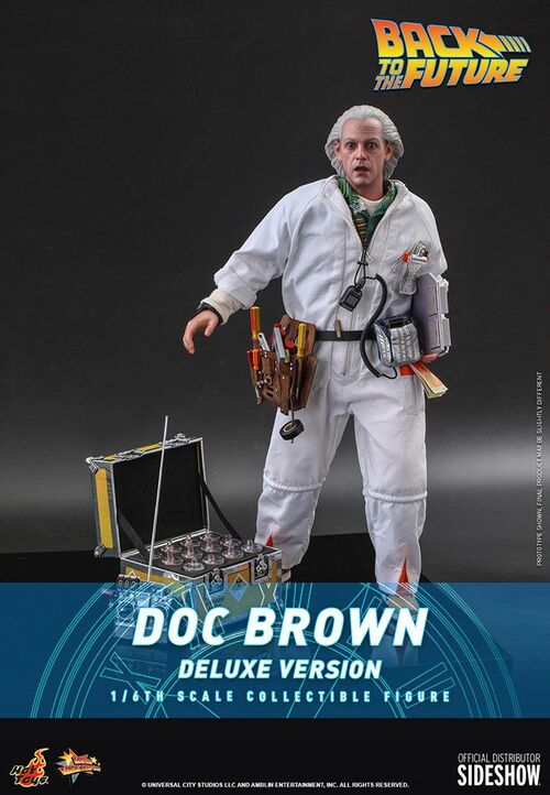Regreso al futuro Figura Movie Masterpiece 1/6 Doc Brown (Deluxe Version) 30 cm